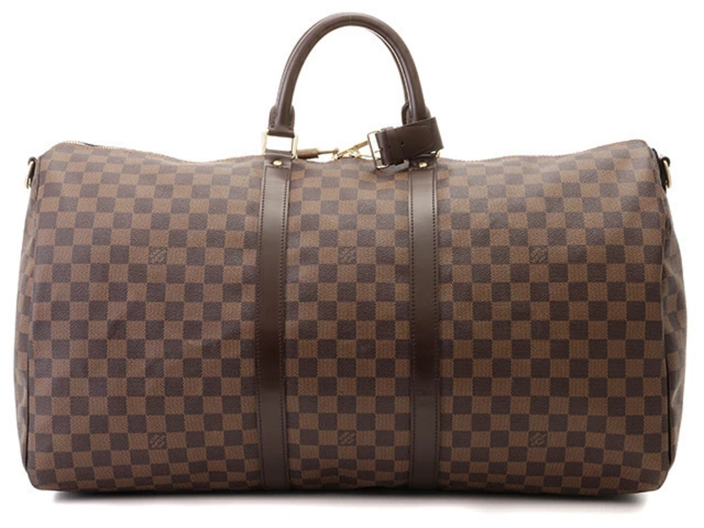 LOUIS VUITTON Keepall Bandouliere Boston Bag Damier
